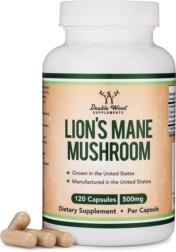 USA-Made Lion's Mane Brain & Immune Support - 120 Caps